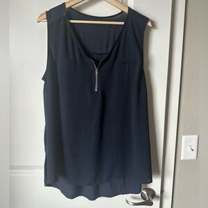 Navy Sleeveless Top